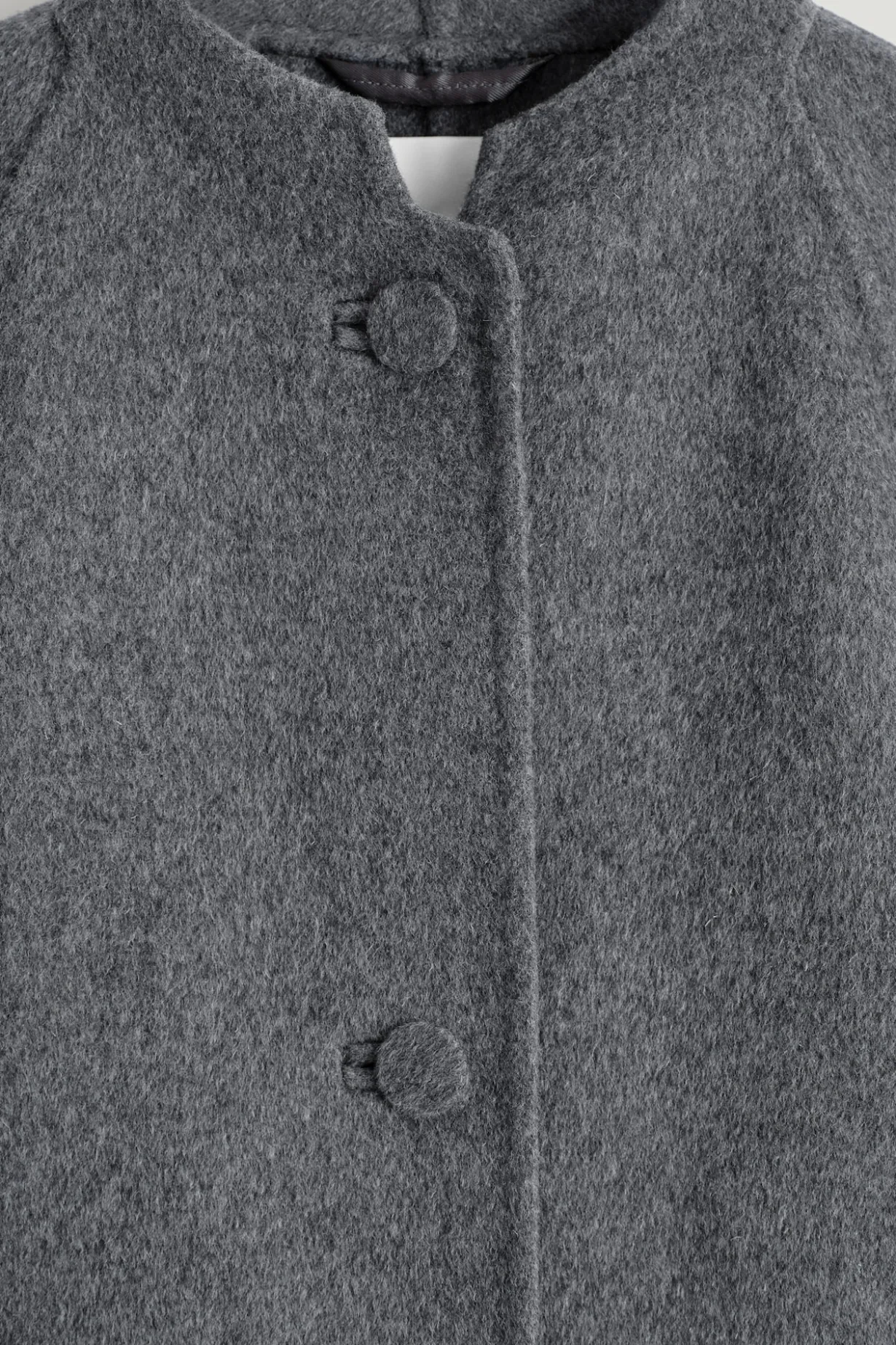 ABGERUNDETE JACKE AUS DOUBLEFACE-WOLLE