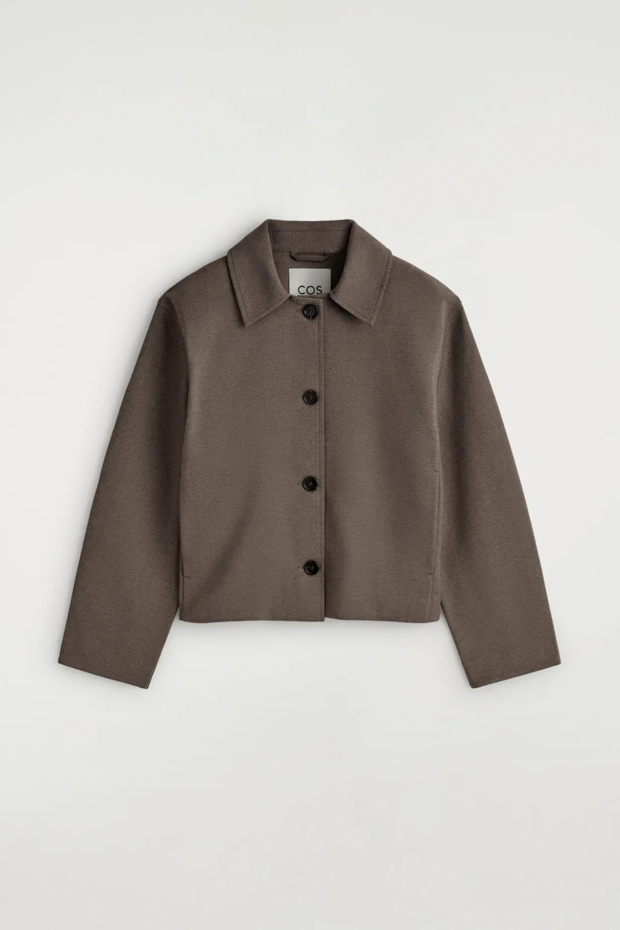 ABGERUNDETE JACKE AUS JERSEY
