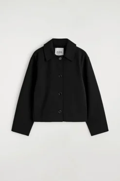 ABGERUNDETE JACKE AUS JERSEY
