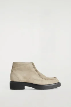 ANKLE BOOTS AUS VELOURSLEDER MIT SCHNÜRUNG