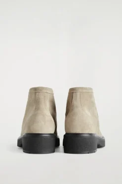 ANKLE BOOTS AUS VELOURSLEDER MIT SCHNÜRUNG