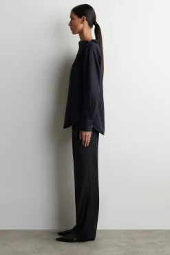 ASYMMETRISCHE BAUMWOLLBLUSE