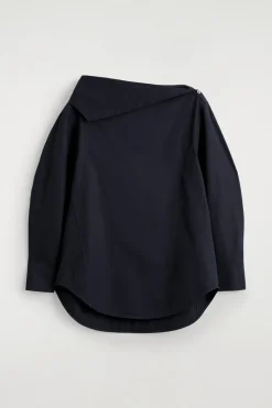 ASYMMETRISCHE BAUMWOLLBLUSE