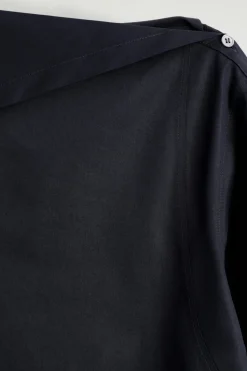 ASYMMETRISCHE BAUMWOLLBLUSE