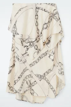ASYMMETRISCHER DRAPIERTER ROCK
