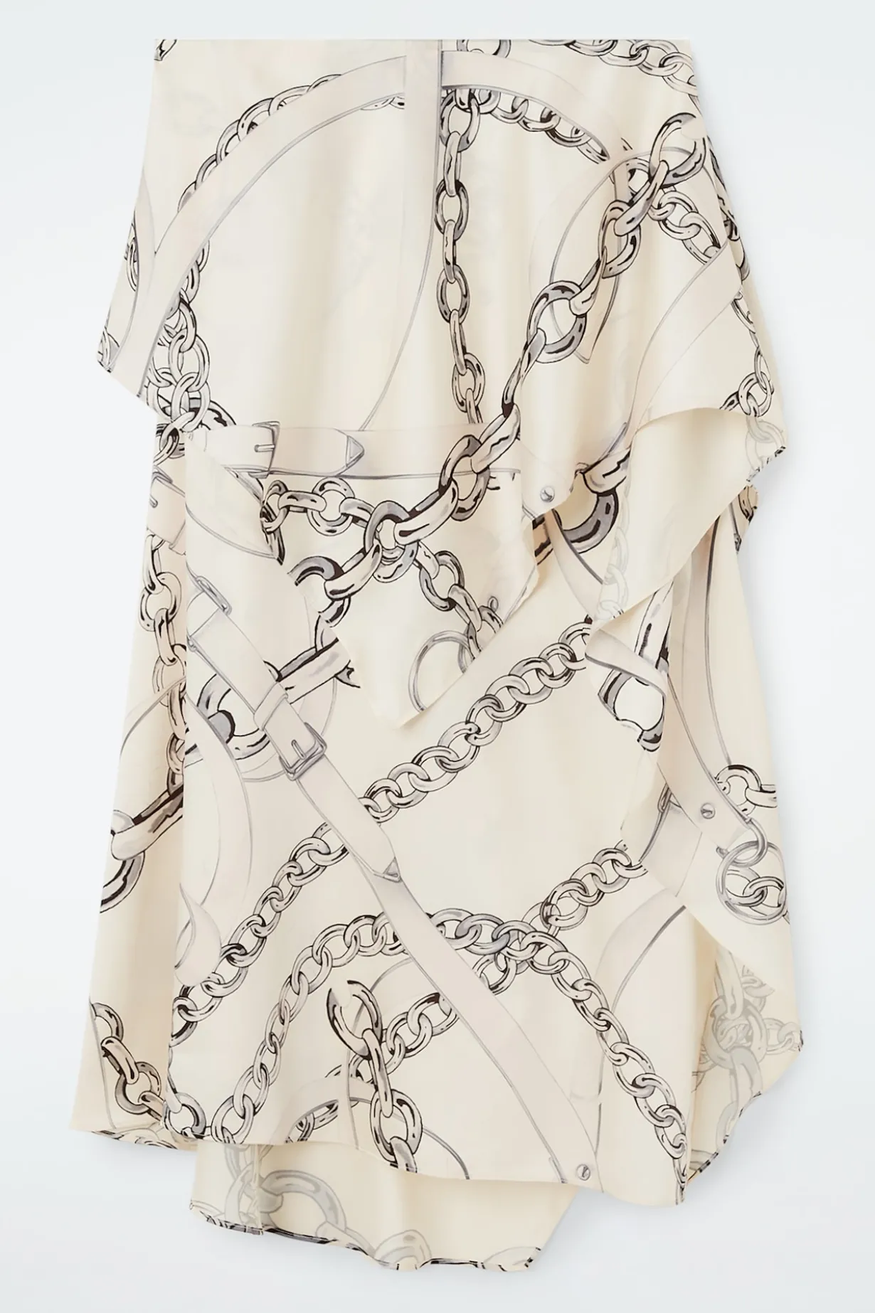 ASYMMETRISCHER DRAPIERTER ROCK