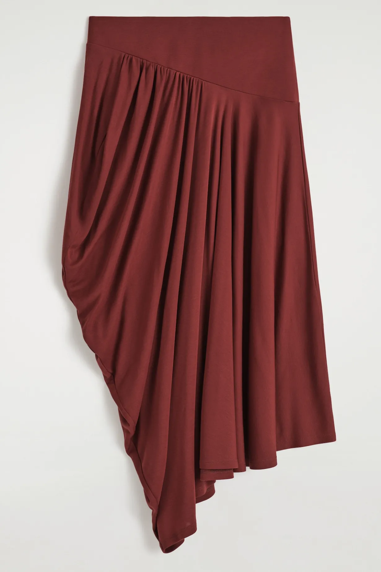 ASYMMETRISCHER DRAPIERTER MIDIROCK