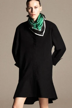 AUSGESTELLTES HEMDKLEID AUS BAUMWOLLE IN MINILÄNGE