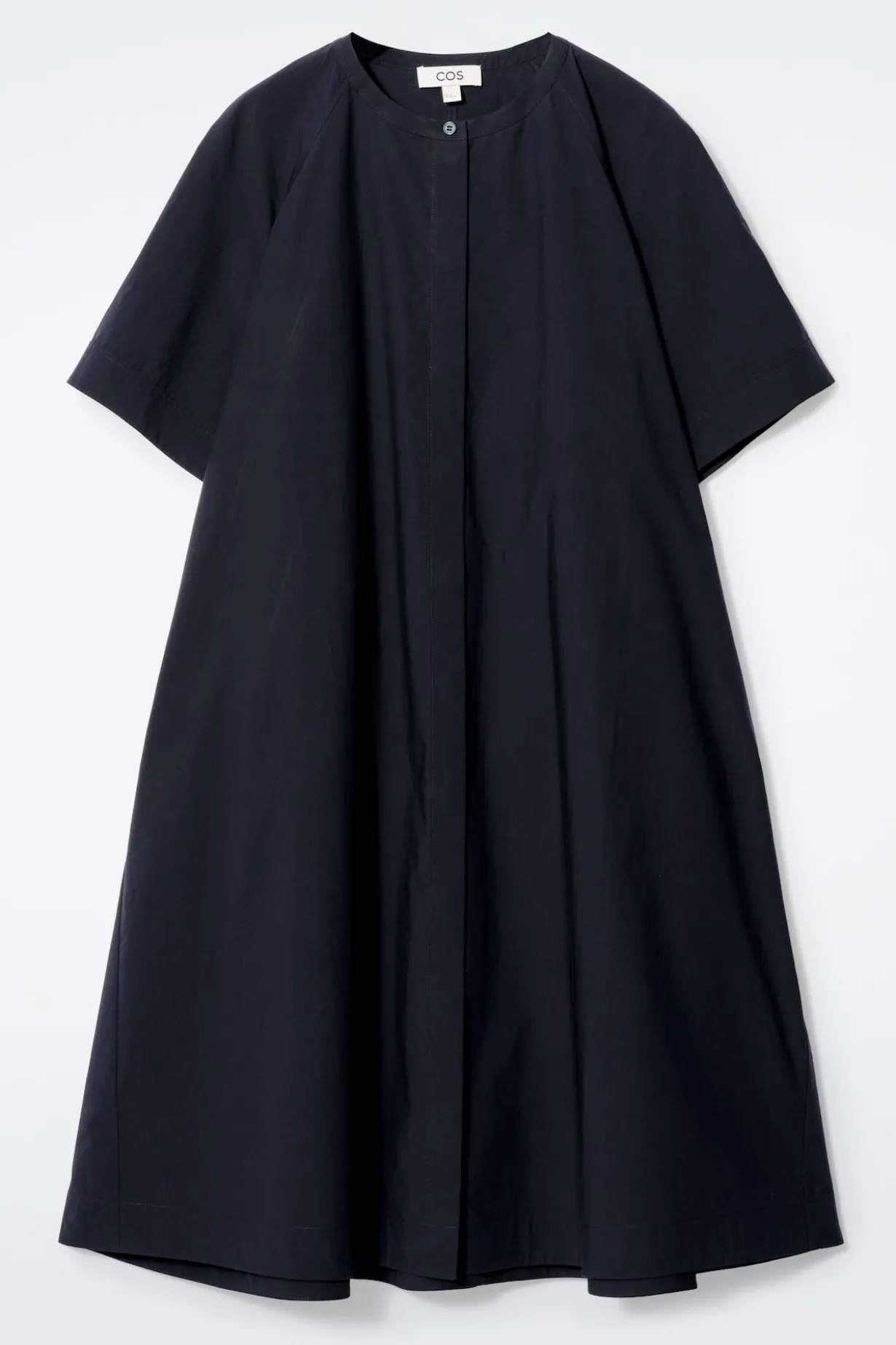 AUSGESTELLTES OVERSIZED-MIDIKLEID AUS POPELINE