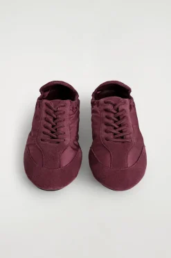 BALLERINAS AUS VELOURSLEDER UND NYLON