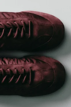 BALLERINAS AUS VELOURSLEDER UND NYLON