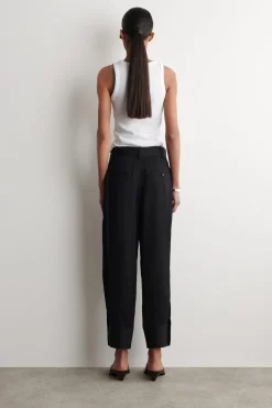 BALLONHOSE AUS TWILL MIT FALTEN