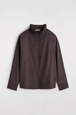 BAUMWOLLBLUSE MIT BIESEN