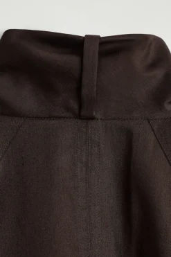 BAUMWOLLBLUSE MIT SCHALKRAGEN