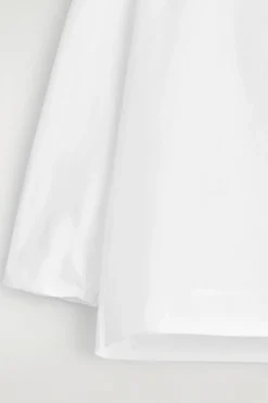 BAUMWOLLBLUSE MIT U-BOOT-AUSSCHNITT