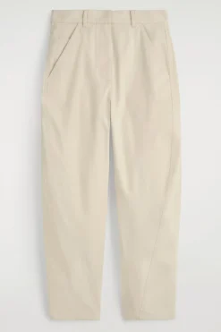 BAUMWOLLHOSE MIT BARREL-BEIN