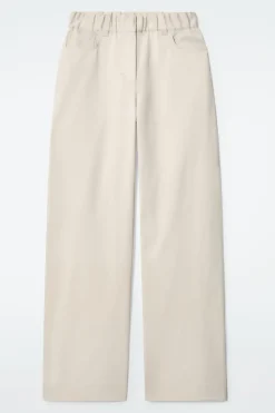 BAUMWOLLHOSE MIT WEITEM BEIN