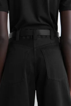 BAUMWOLLHOSE MIT WEITEM BEIN