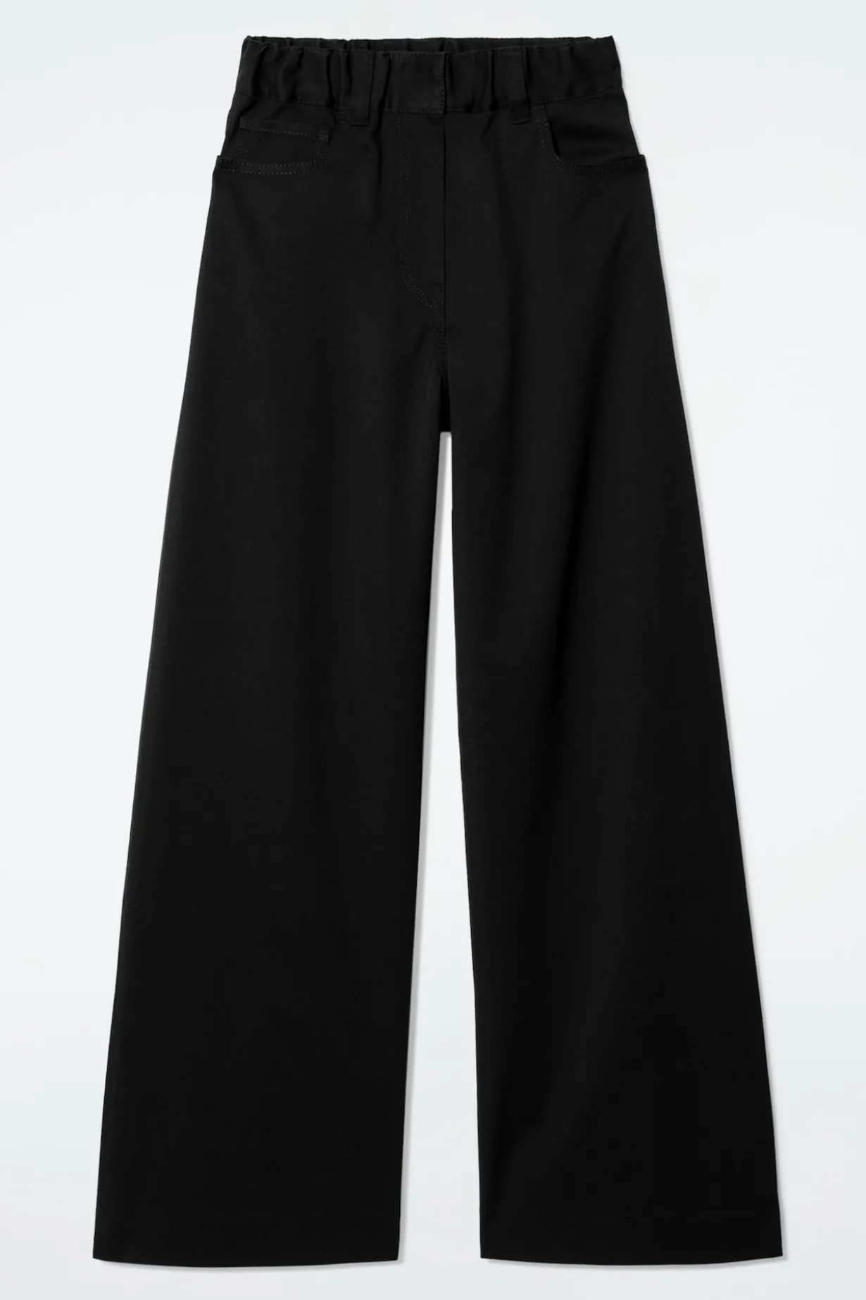 BAUMWOLLHOSE MIT WEITEM BEIN