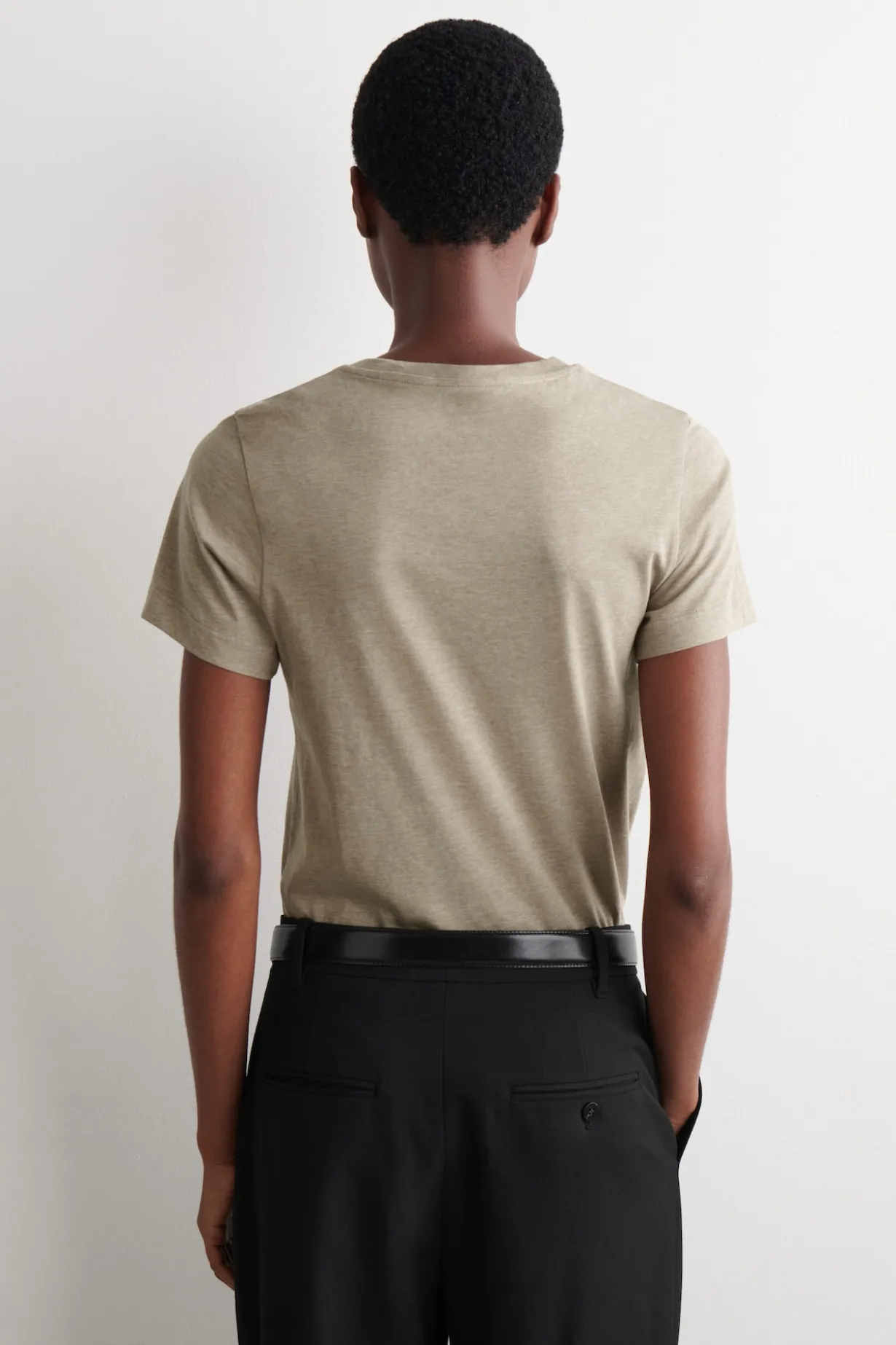 BAUMWOLL-T-SHIRT MIT RUNDHALSAUSSCHNITT
