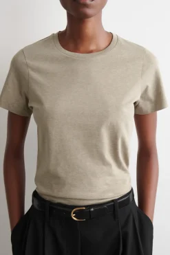 BAUMWOLL-T-SHIRT MIT RUNDHALSAUSSCHNITT