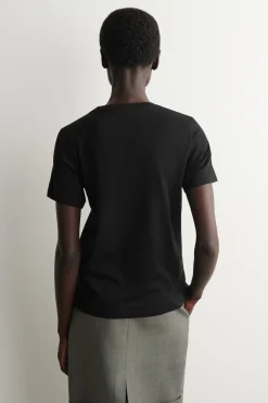 BAUMWOLL-T-SHIRT MIT RUNDHALSAUSSCHNITT