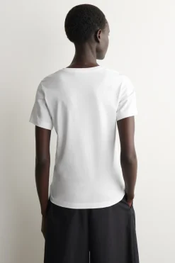 BAUMWOLL-T-SHIRT MIT RUNDHALSAUSSCHNITT