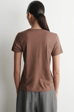 BAUMWOLL-T-SHIRT MIT RUNDHALSAUSSCHNITT