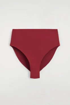 BIKINIHOSE AUS SCUBA MIT HOHEM BUND