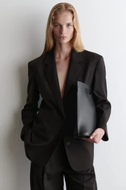BLAZER AUS MERINOWOLL-MIX