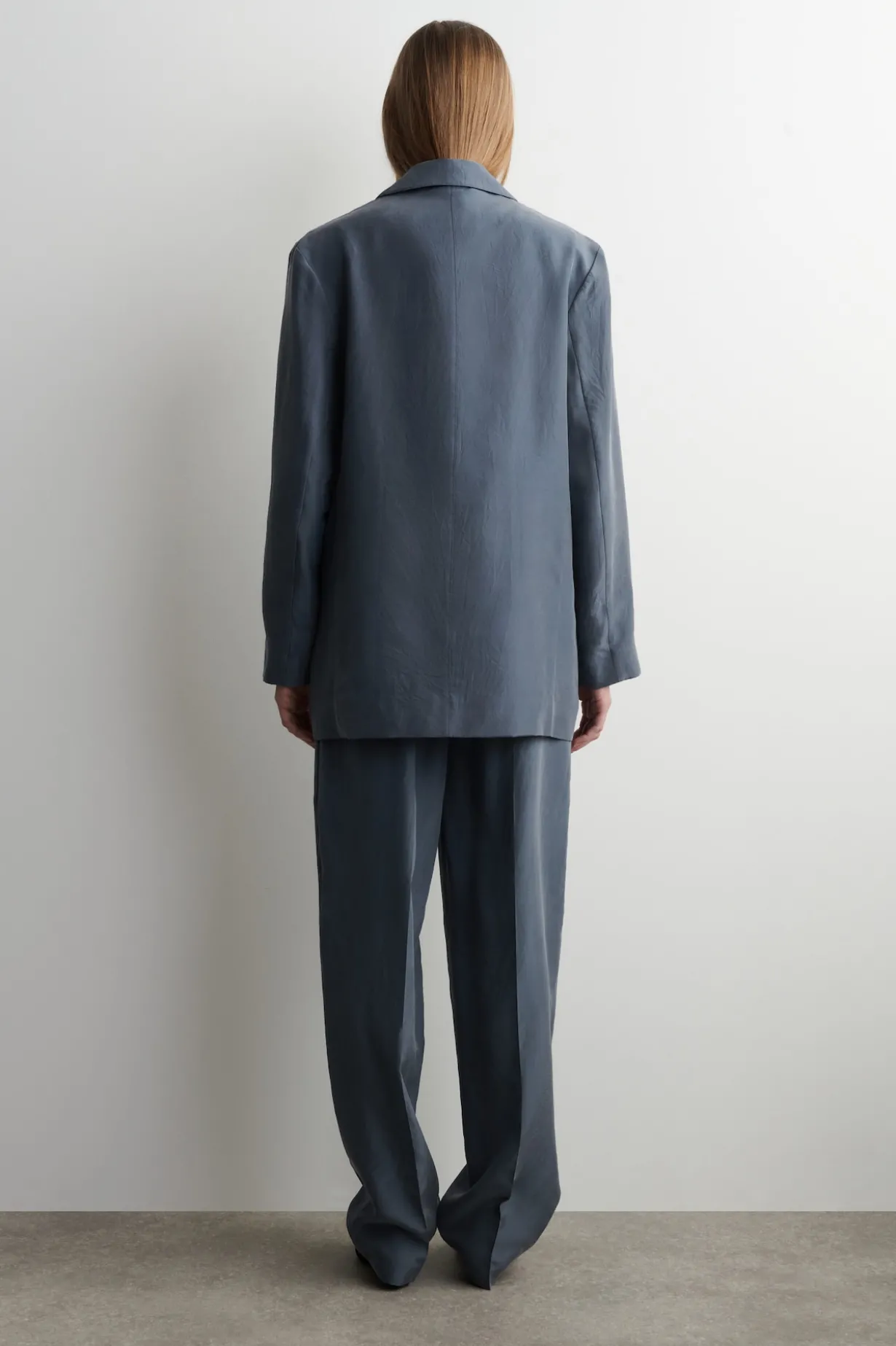 BLAZER AUS SEIDE IN KNITTEROPTIK