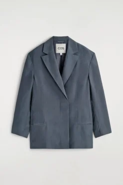 BLAZER AUS SEIDE IN KNITTEROPTIK