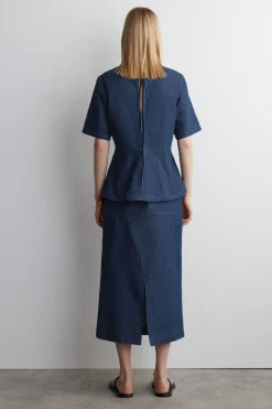BLEISTIFTROCK AUS DENIM