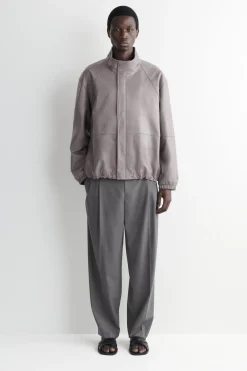 BLOUSONJACKE AUS LEDER