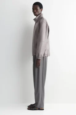 BLOUSONJACKE AUS LEDER