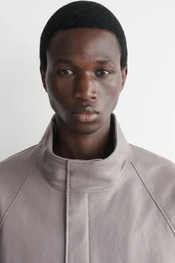 BLOUSONJACKE AUS LEDER