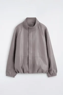 BLOUSONJACKE AUS LEDER