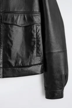 BLOUSONJACKE AUS LEDER