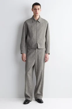 BLOUSONJACKE AUS LEINEN