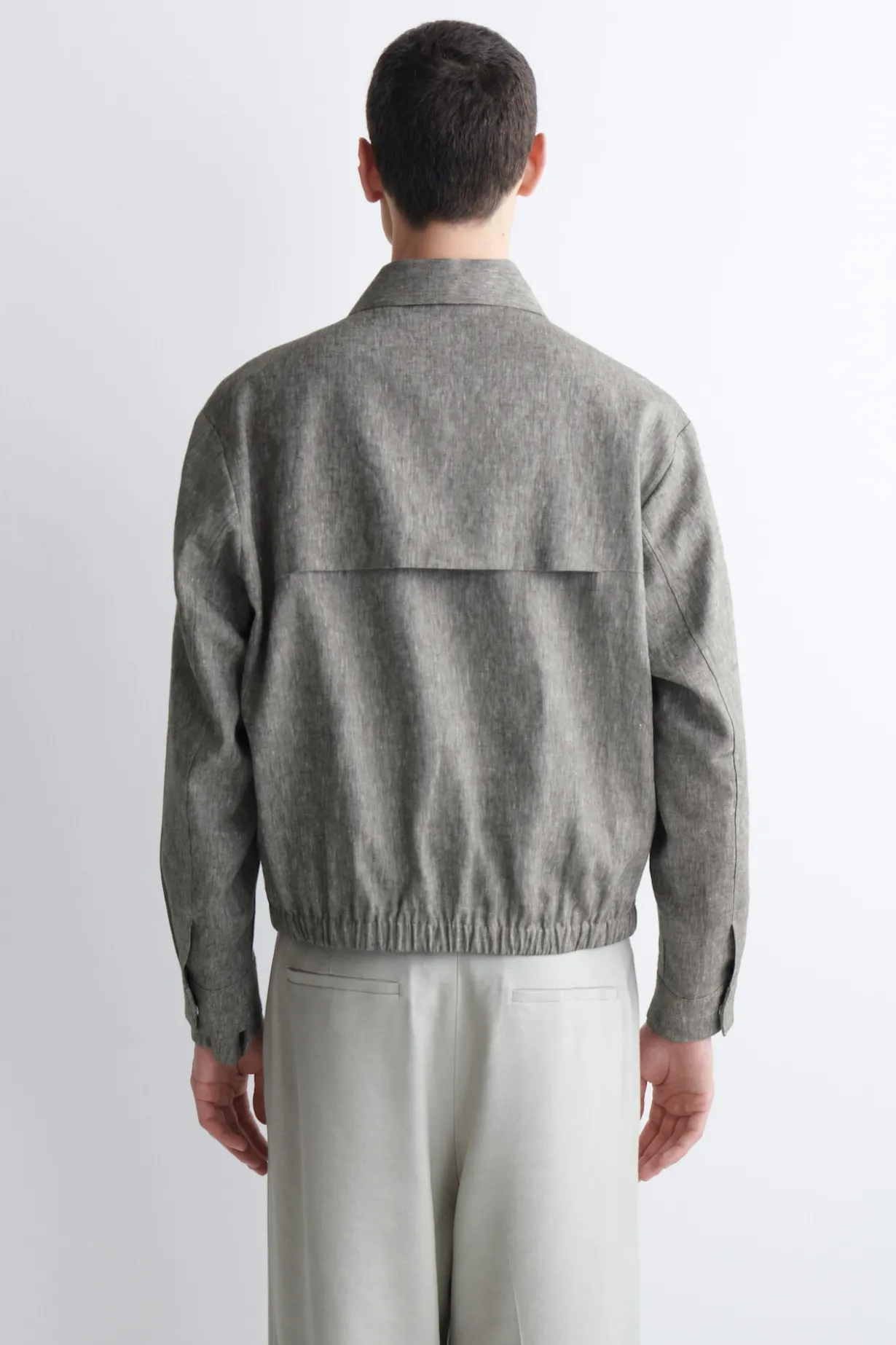 BLOUSONJACKE AUS LEINEN