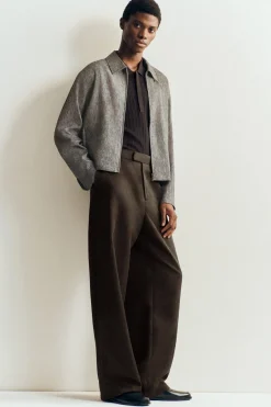 BLOUSONJACKE AUS LEINEN