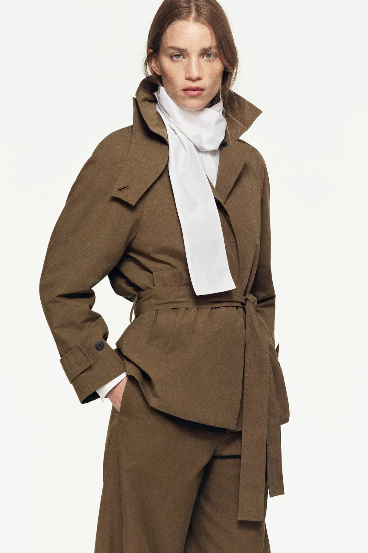 BLUSE AUS BAUMWOLLE MIT SCHLEIFENDETAIL
