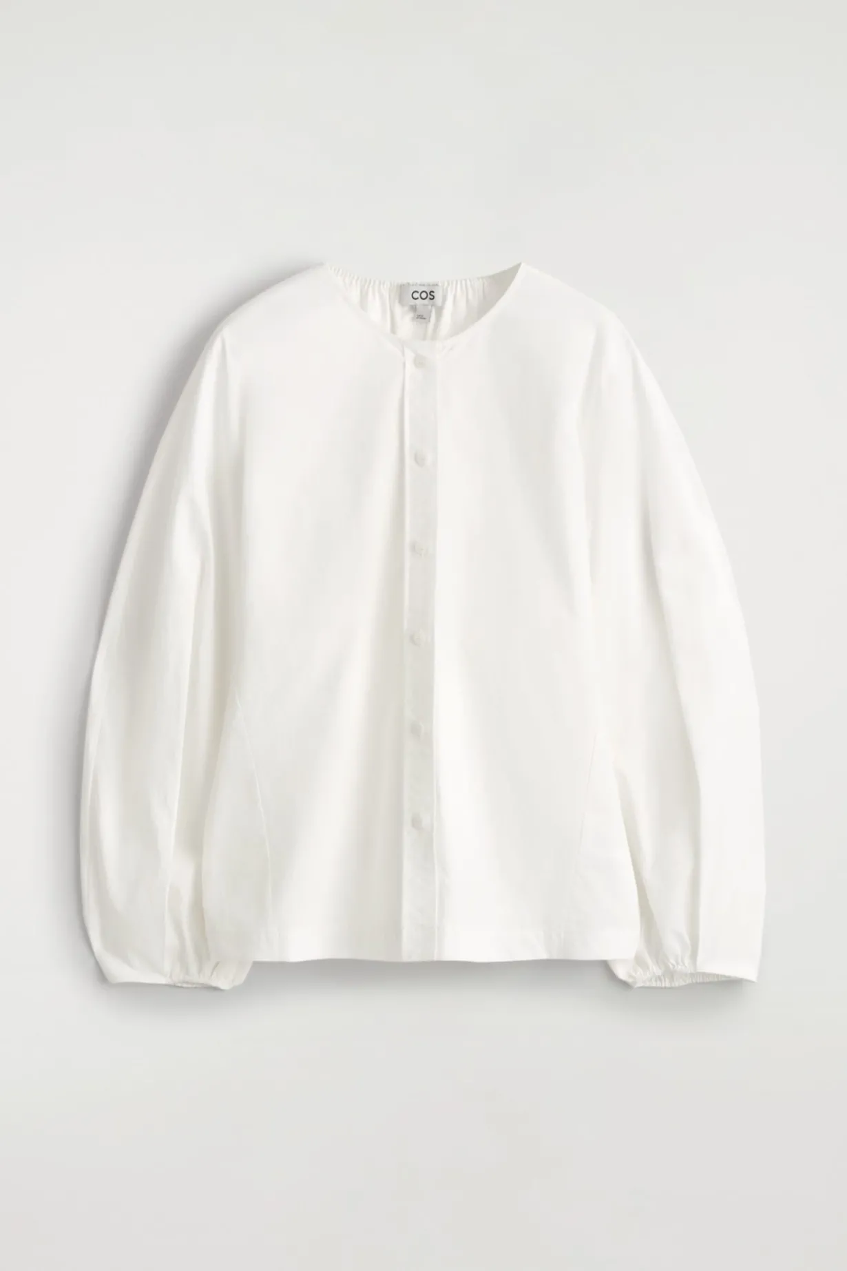 BLUSE AUS PIMA-BAUMWOLLE MIT FALTEN