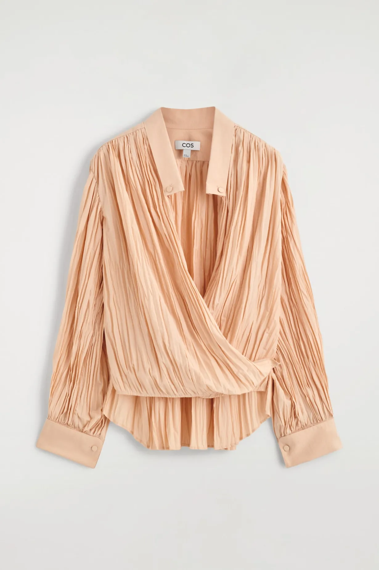 BLUSE MIT KNITTEROPTIK
