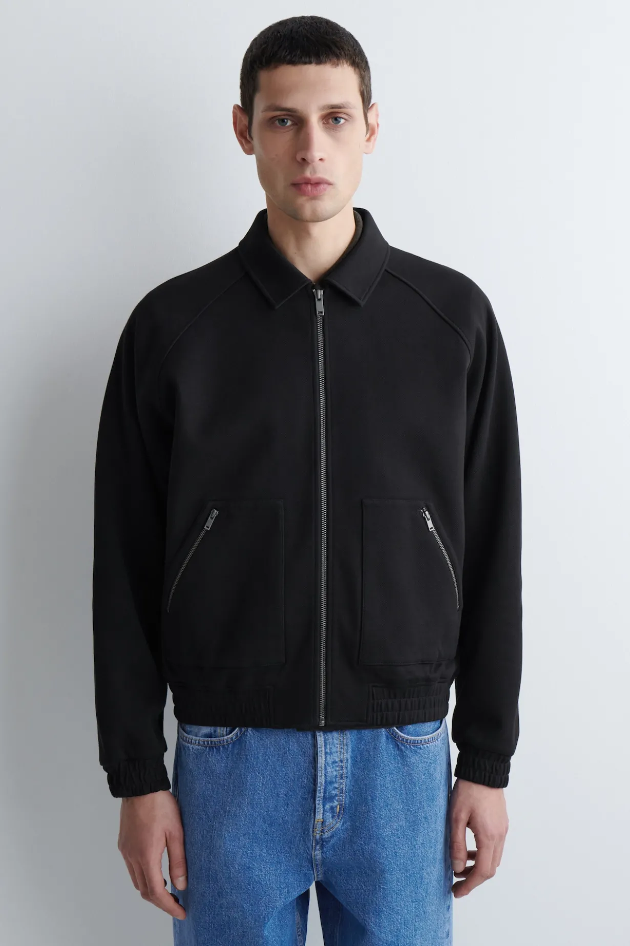 BOMBERJACKE AUS BAUMWOLLJERSEY