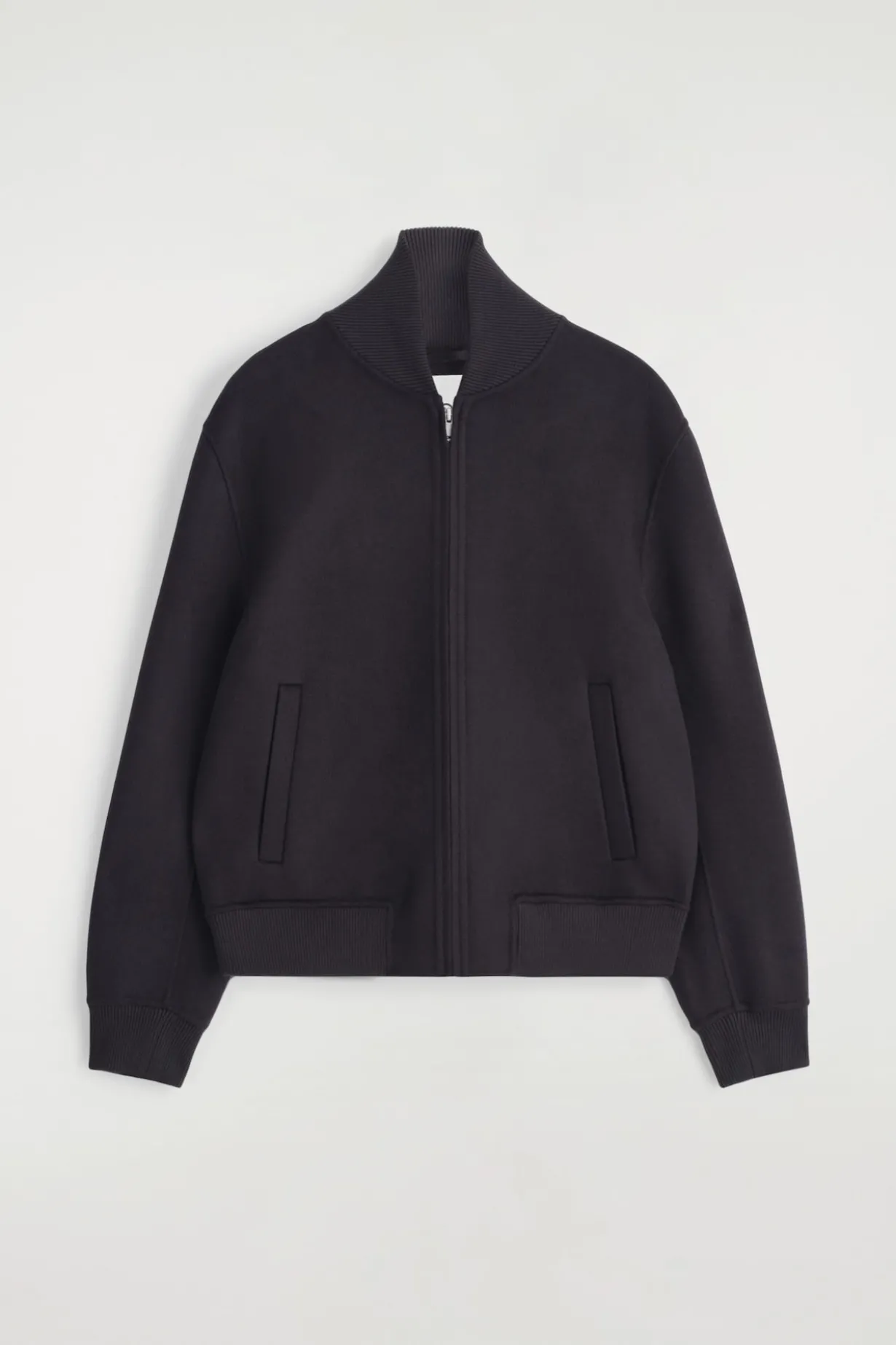 BOMBERJACKE AUS DOUBLEFACE-WOLLE