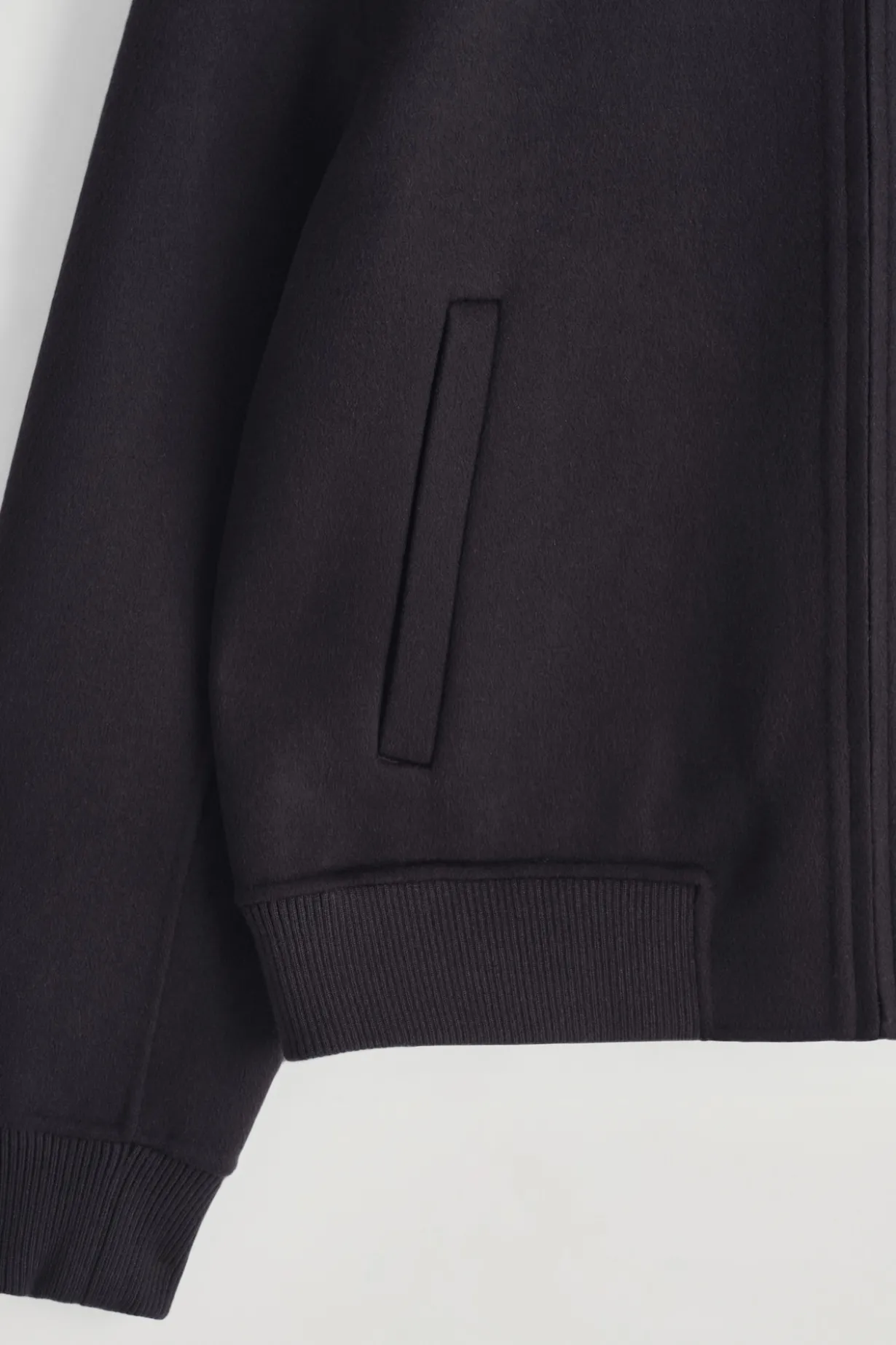 BOMBERJACKE AUS DOUBLEFACE-WOLLE
