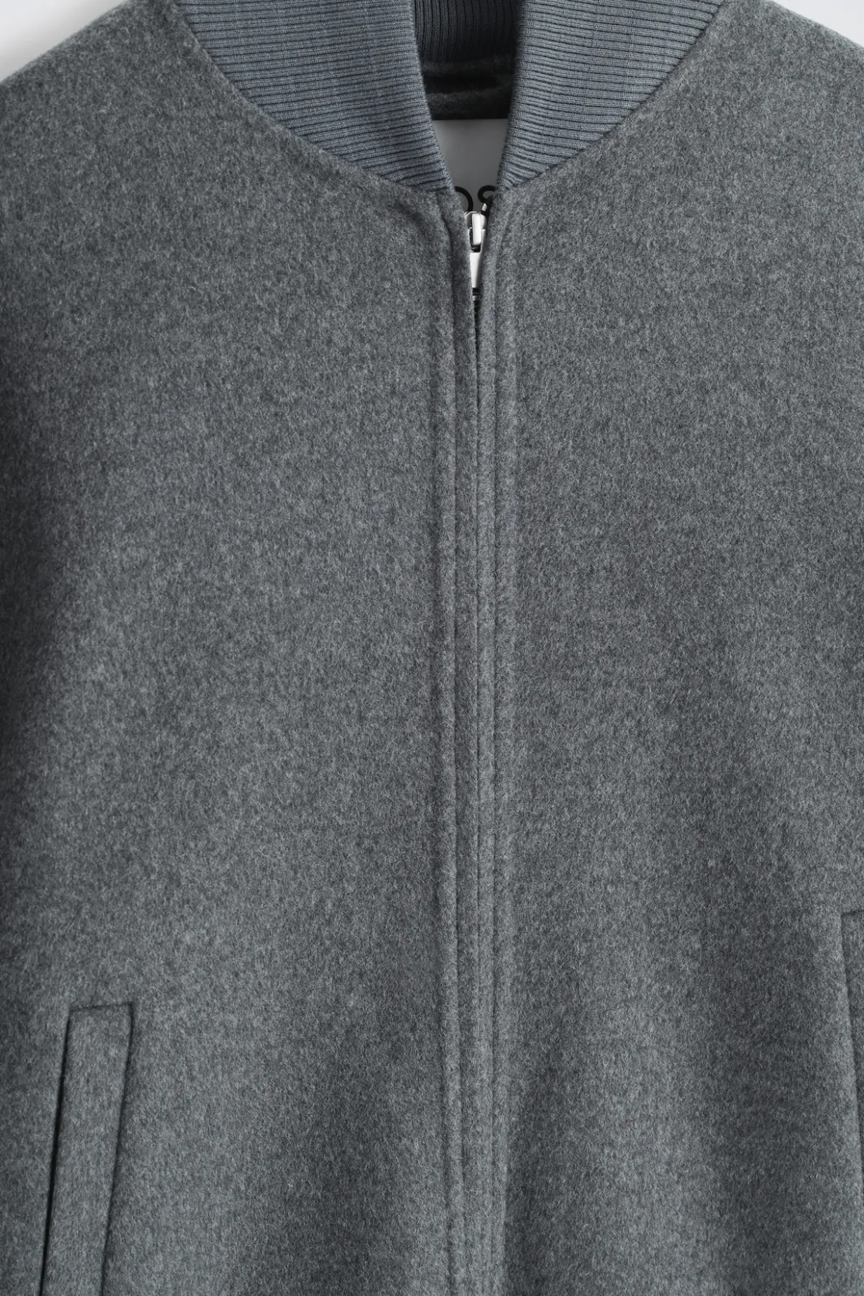 BOMBERJACKE AUS DOUBLEFACE-WOLLE