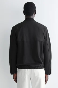 BOMBERJACKE MIT JERSEY-EINSÄTZEN