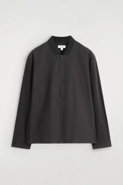 BOMBERJACKE MIT JERSEY-EINSÄTZEN